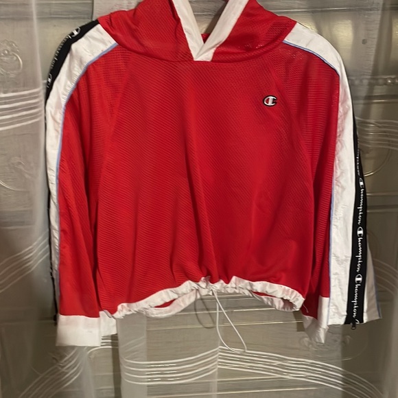 Champion Tops - Price for 1 red Champion bell sleeve mesh hoodie